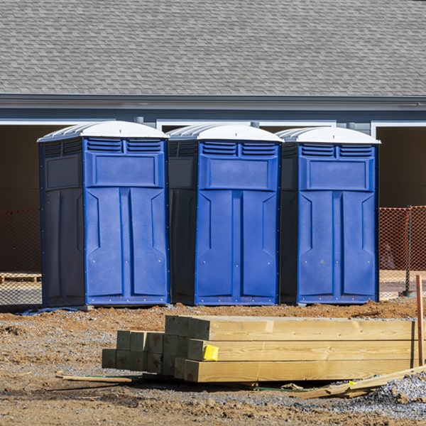 how often are the porta potties cleaned and serviced during a rental period in Eureka North Carolina